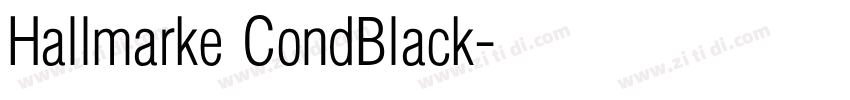 Hallmarke CondBlack字体转换